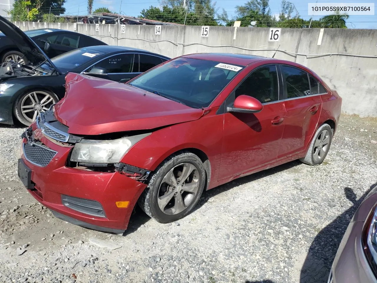 2011 Chevrolet Cruze Lt VIN: 1G1PG5S9XB7100564 Lot: 73520724