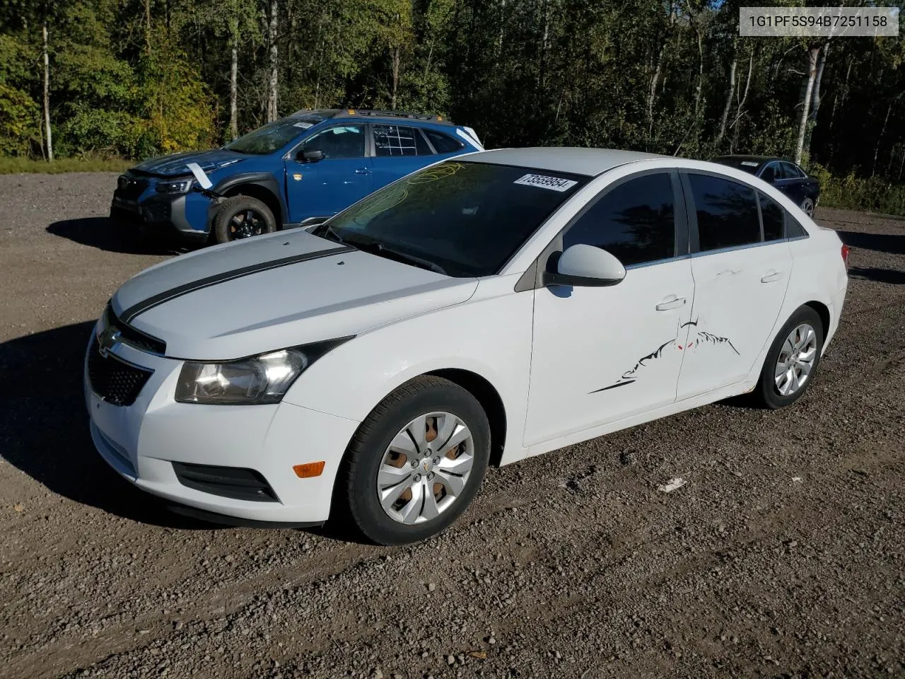 2011 Chevrolet Cruze Lt VIN: 1G1PF5S94B7251158 Lot: 73559954