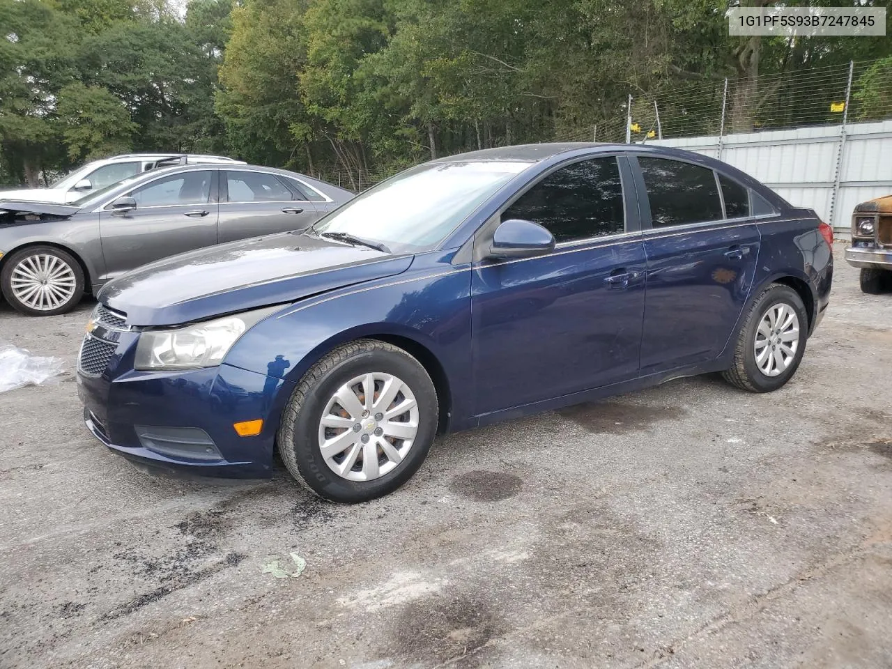 2011 Chevrolet Cruze Lt VIN: 1G1PF5S93B7247845 Lot: 74441264