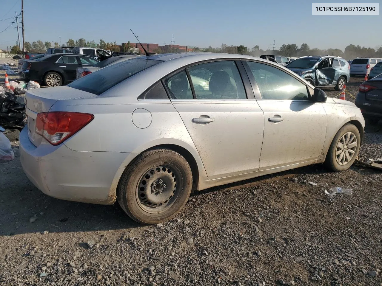 1G1PC5SH6B7125190 2011 Chevrolet Cruze Ls