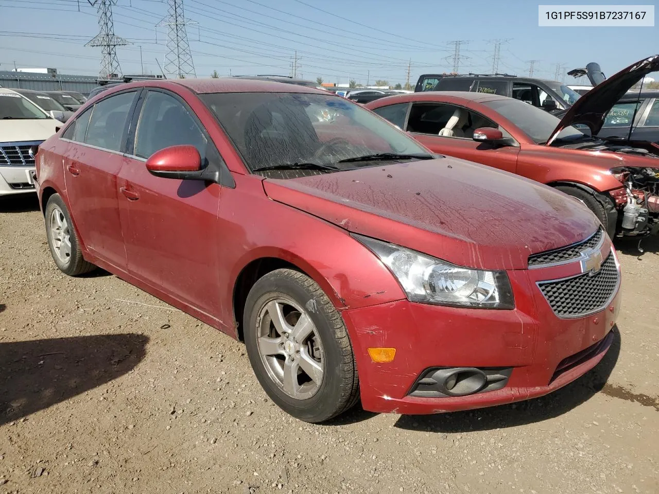 2011 Chevrolet Cruze Lt VIN: 1G1PF5S91B7237167 Lot: 75164654