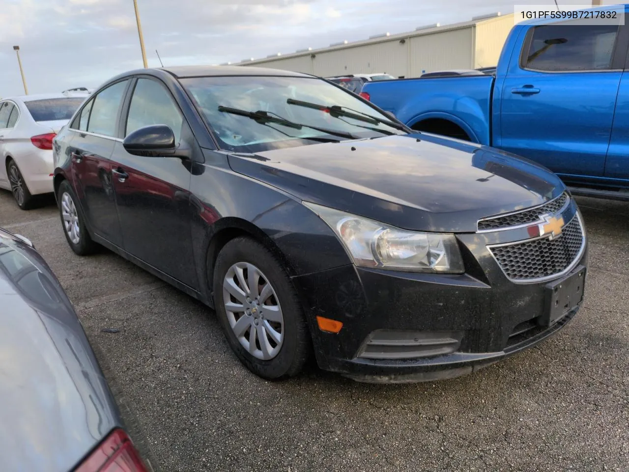 2011 Chevrolet Cruze Lt VIN: 1G1PF5S99B7217832 Lot: 75564874