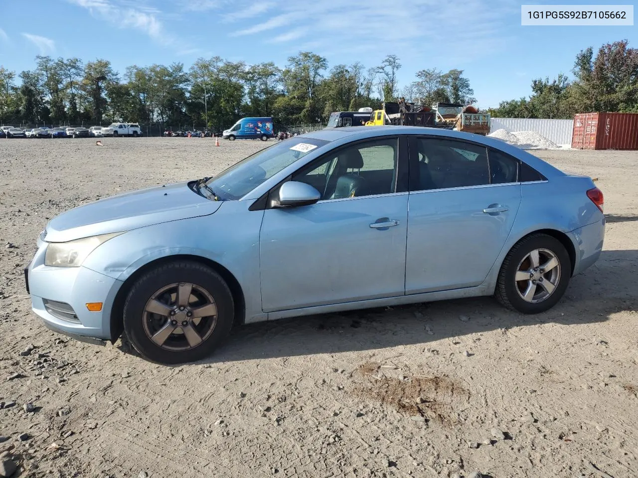 2011 Chevrolet Cruze Lt VIN: 1G1PG5S92B7105662 Lot: 75761864