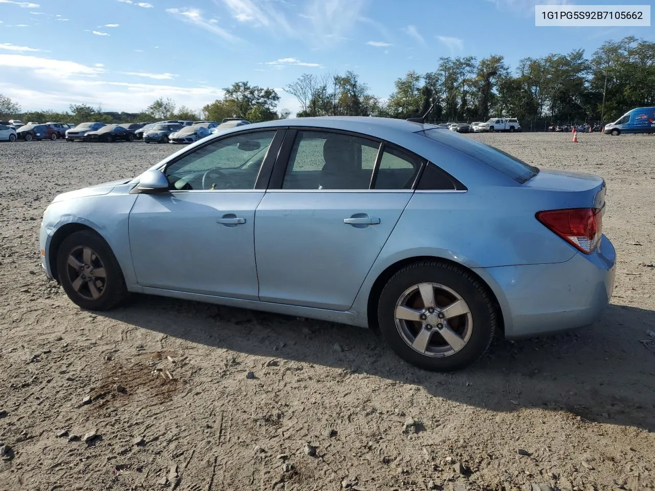 2011 Chevrolet Cruze Lt VIN: 1G1PG5S92B7105662 Lot: 75761864