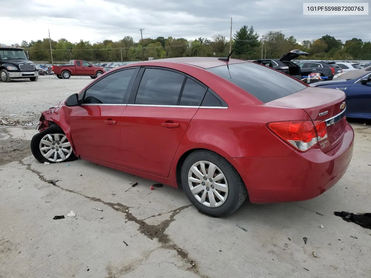 2011 Chevrolet Cruze Lt VIN: 1G1PF5S98B7200763 Lot: 75933424