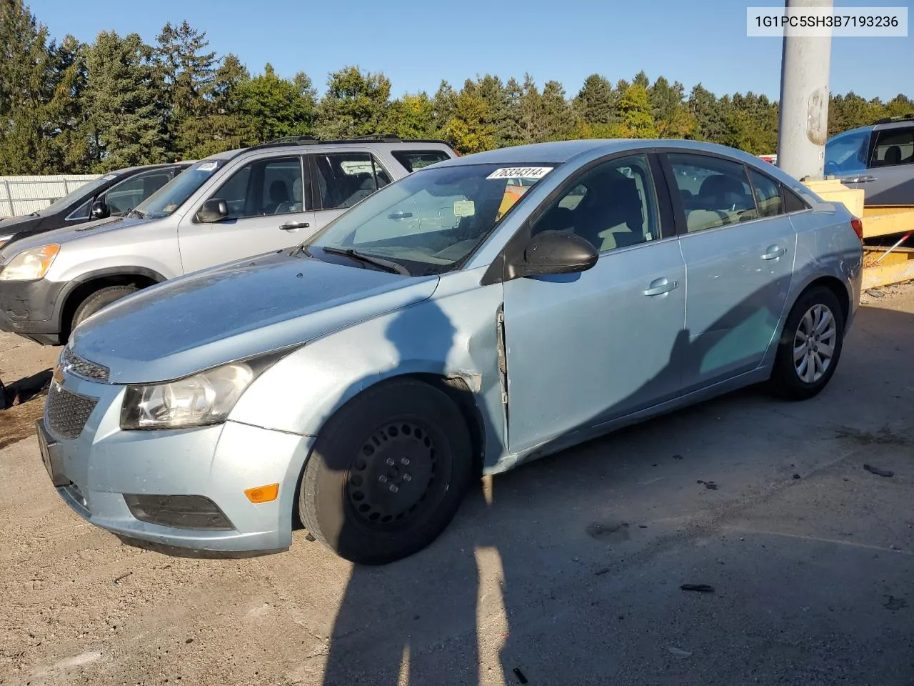 2011 Chevrolet Cruze Ls VIN: 1G1PC5SH3B7193236 Lot: 76334314