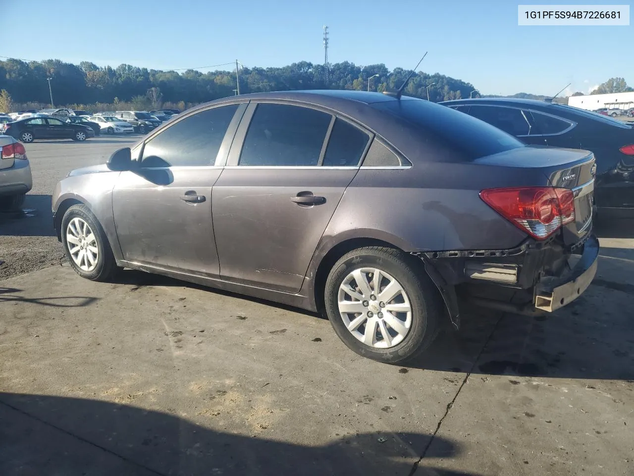 2011 Chevrolet Cruze Lt VIN: 1G1PF5S94B7226681 Lot: 76528954