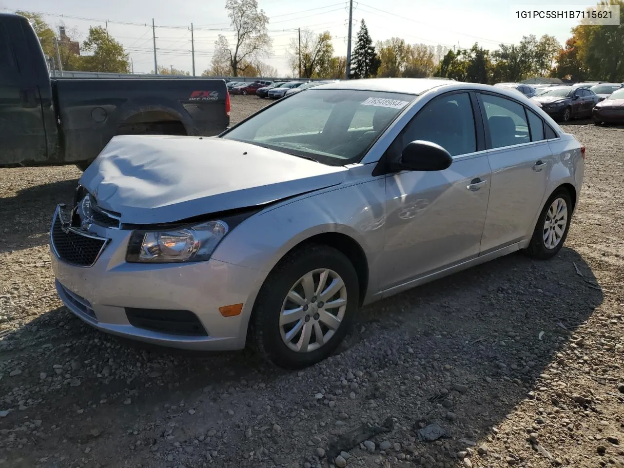 2011 Chevrolet Cruze Ls VIN: 1G1PC5SH1B7115621 Lot: 76548984