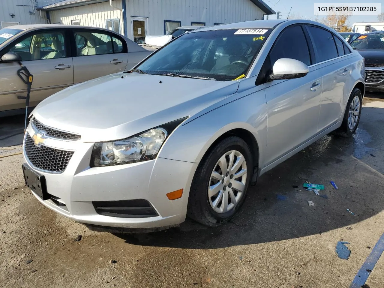 2011 Chevrolet Cruze Lt VIN: 1G1PF5S91B7102285 Lot: 77187514