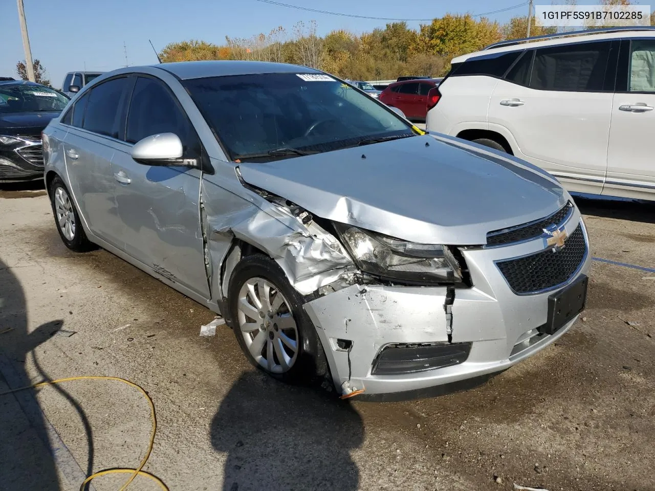 2011 Chevrolet Cruze Lt VIN: 1G1PF5S91B7102285 Lot: 77187514