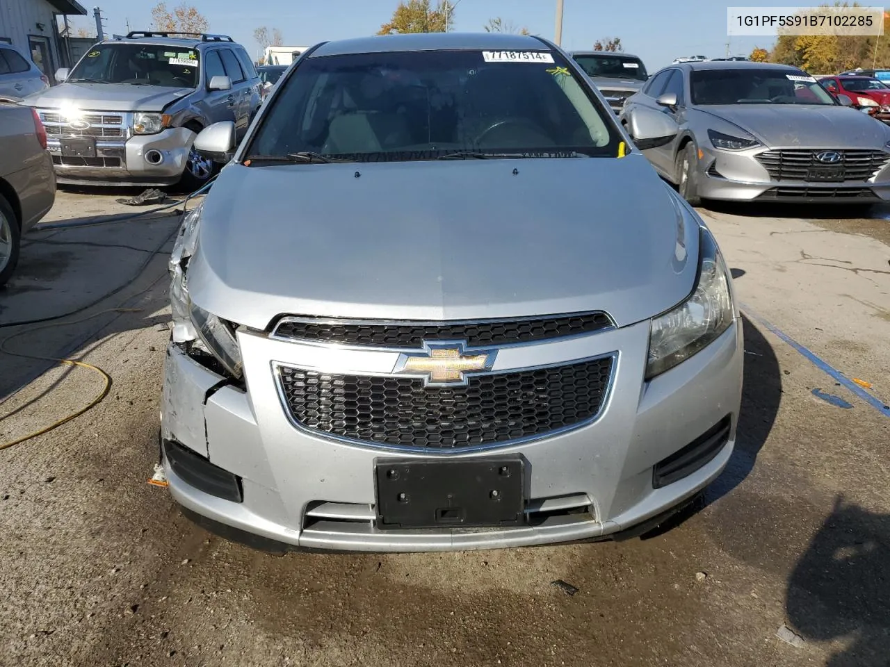 2011 Chevrolet Cruze Lt VIN: 1G1PF5S91B7102285 Lot: 77187514