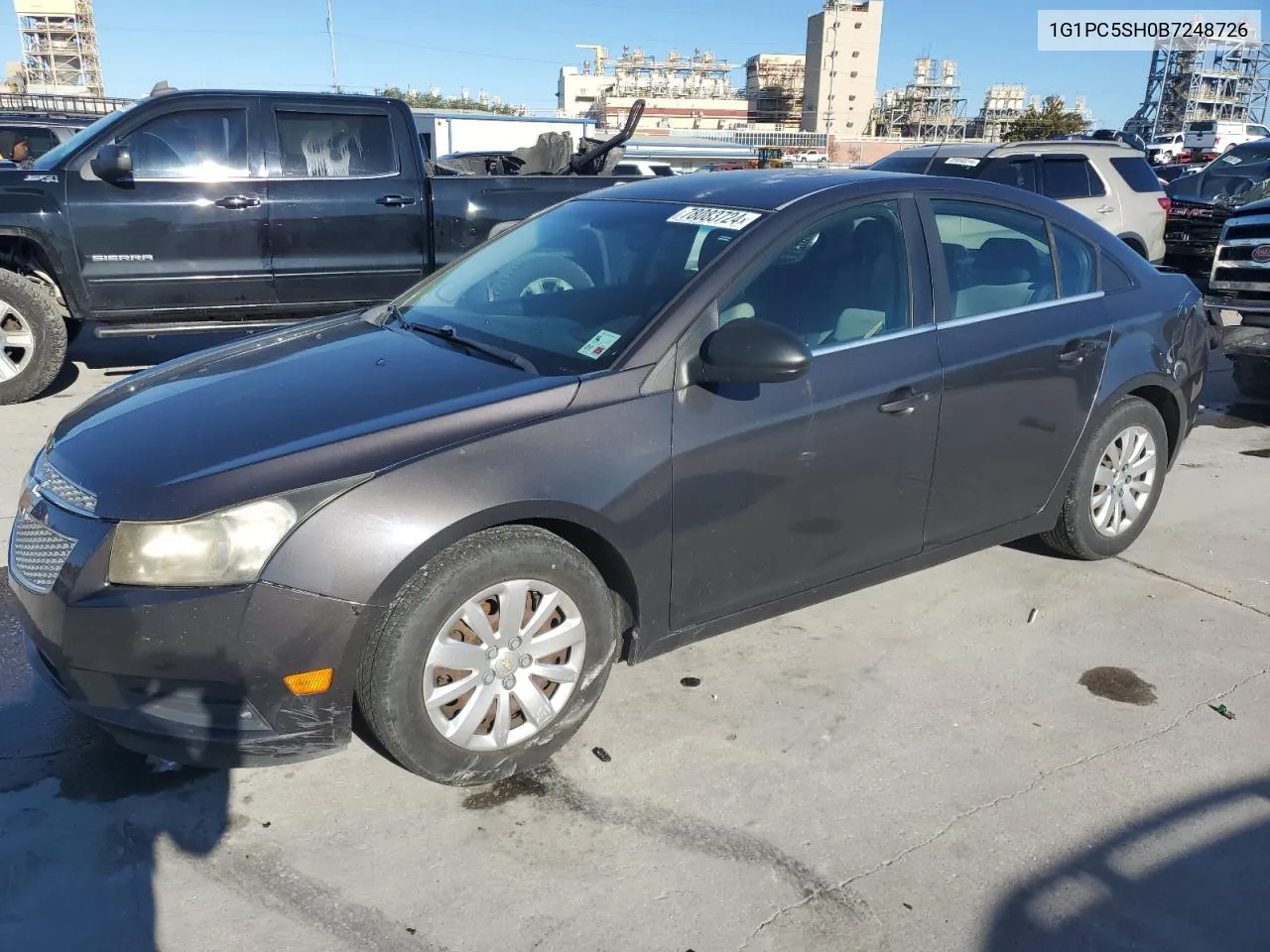 2011 Chevrolet Cruze Ls VIN: 1G1PC5SH0B7248726 Lot: 78083724