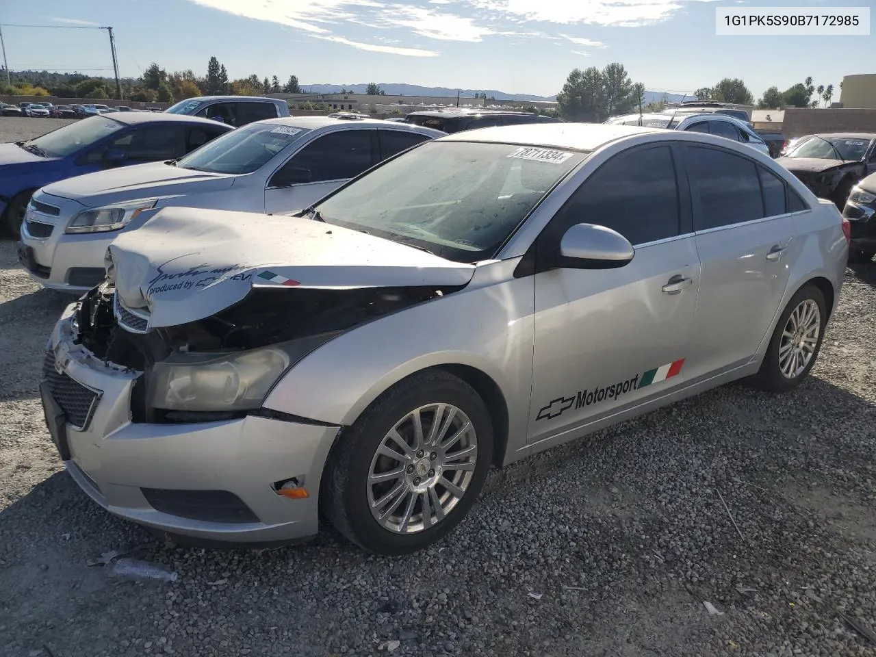 2011 Chevrolet Cruze Eco VIN: 1G1PK5S90B7172985 Lot: 78711334