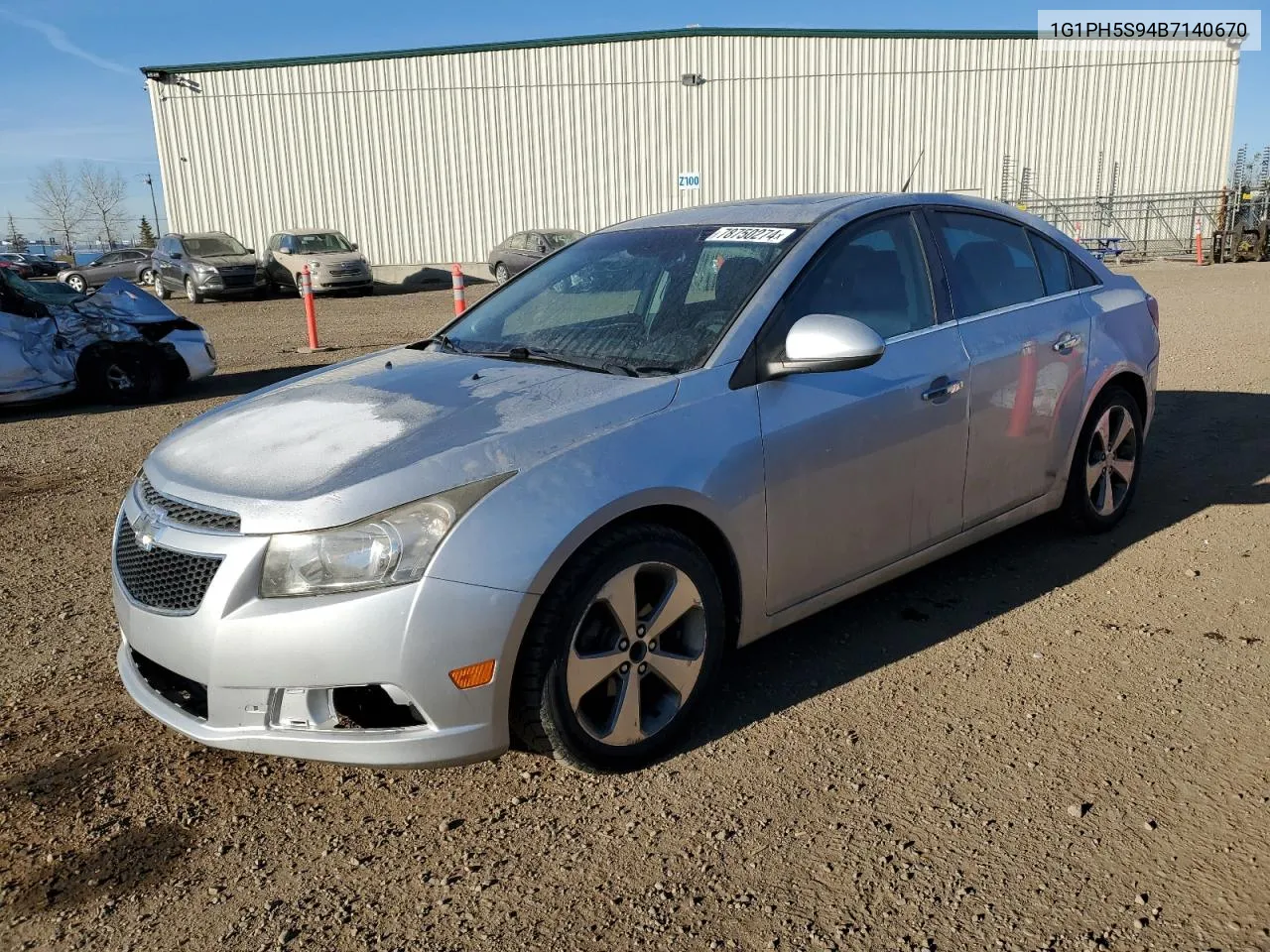 2011 Chevrolet Cruze Ltz VIN: 1G1PH5S94B7140670 Lot: 78750274