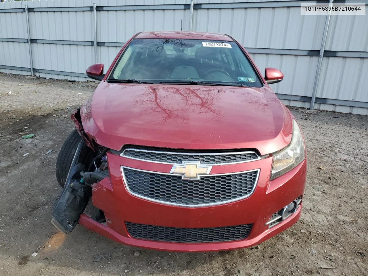 2011 Chevrolet Cruze Lt VIN: 1G1PF5S96B7210644 Lot: 79271574