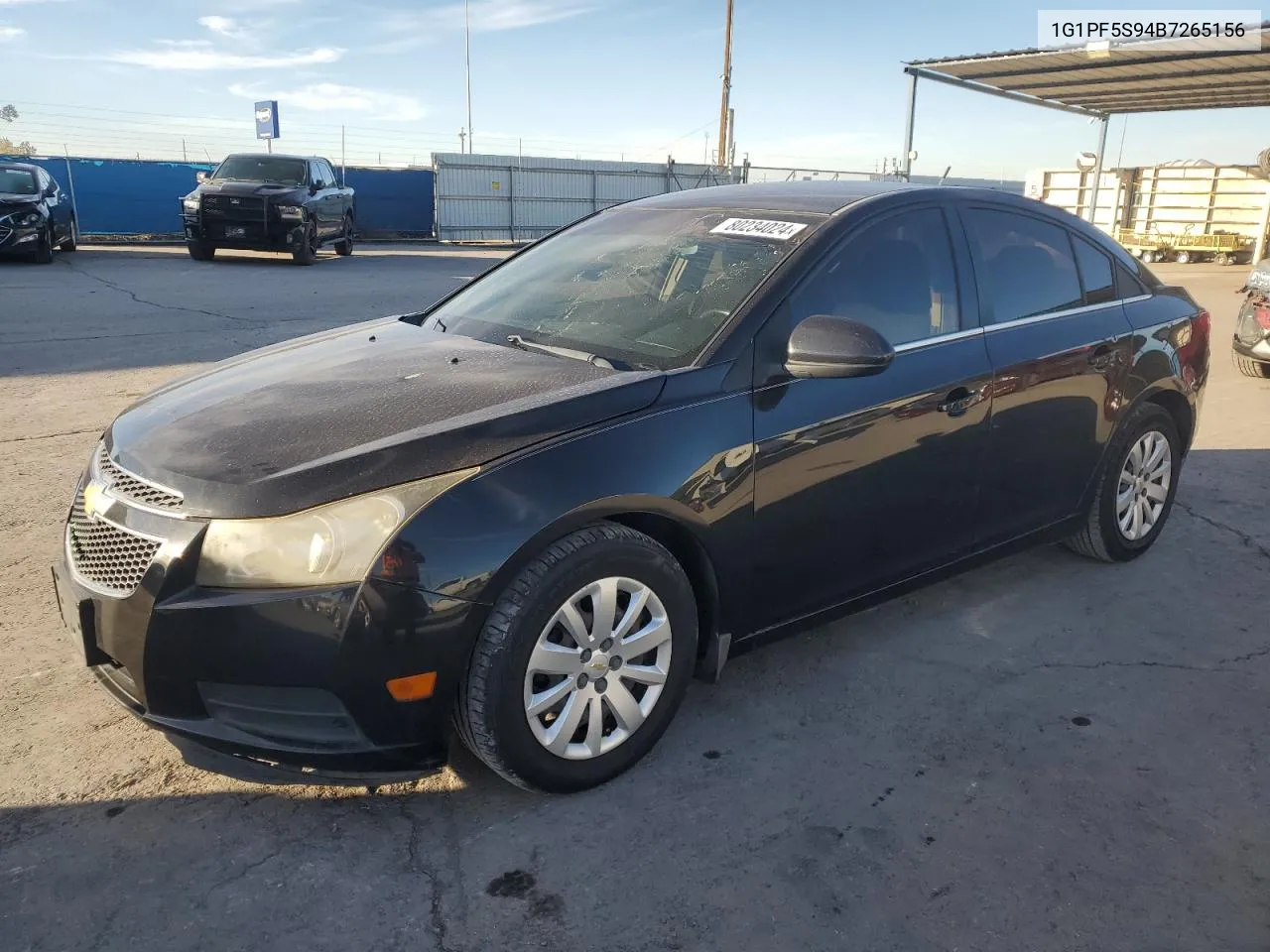 2011 Chevrolet Cruze Lt VIN: 1G1PF5S94B7265156 Lot: 80234024