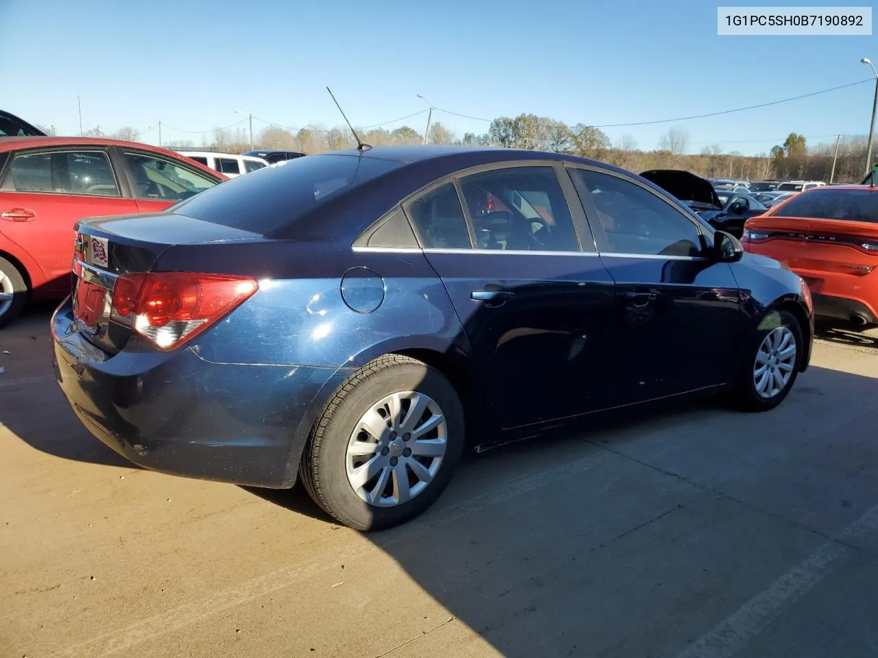 2011 Chevrolet Cruze Ls VIN: 1G1PC5SH0B7190892 Lot: 80322974