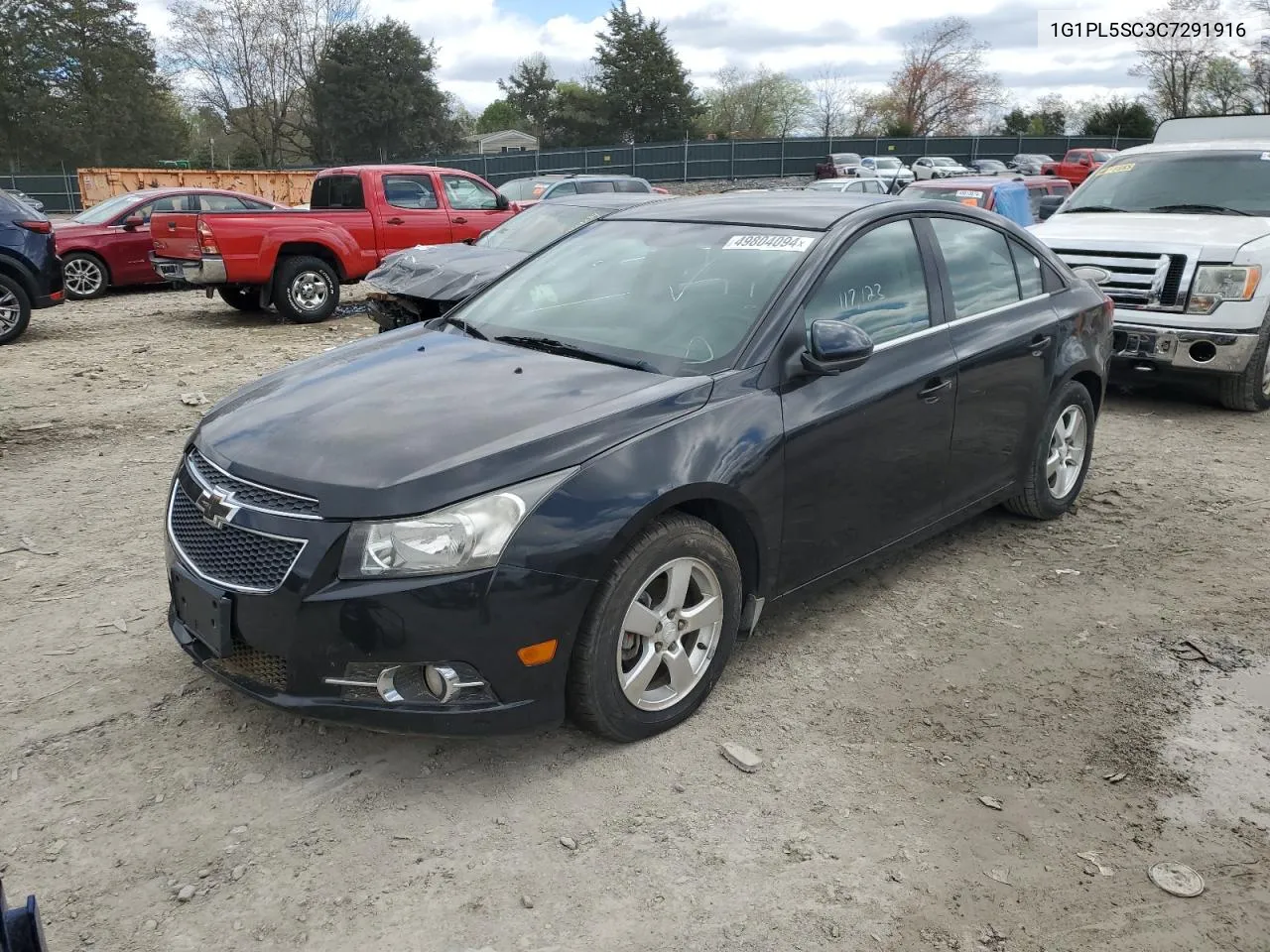 2012 Chevrolet Cruze Lt VIN: 1G1PL5SC3C7291916 Lot: 49804094