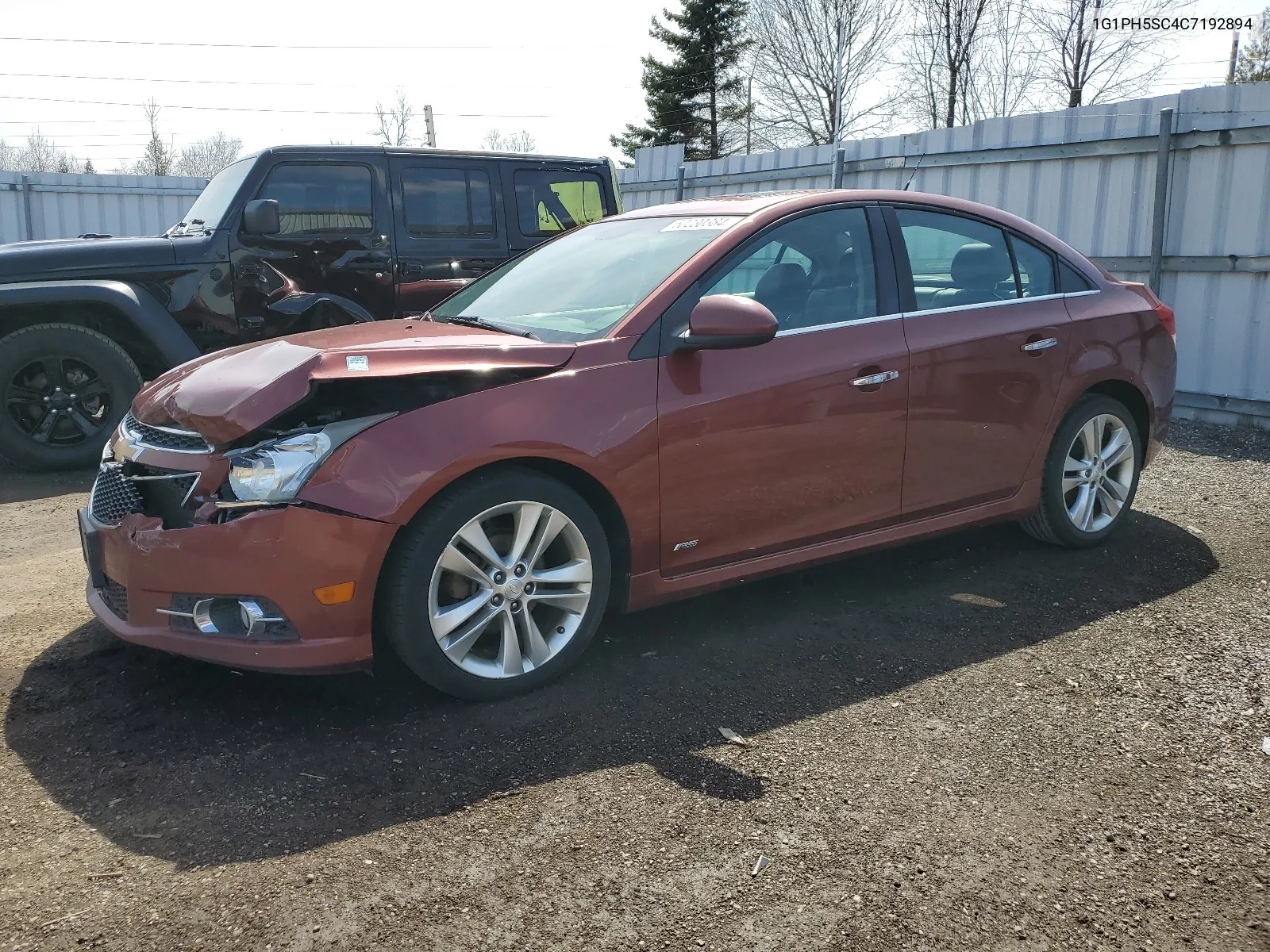 2012 Chevrolet Cruze Ltz VIN: 1G1PH5SC4C7192894 Lot: 50230384