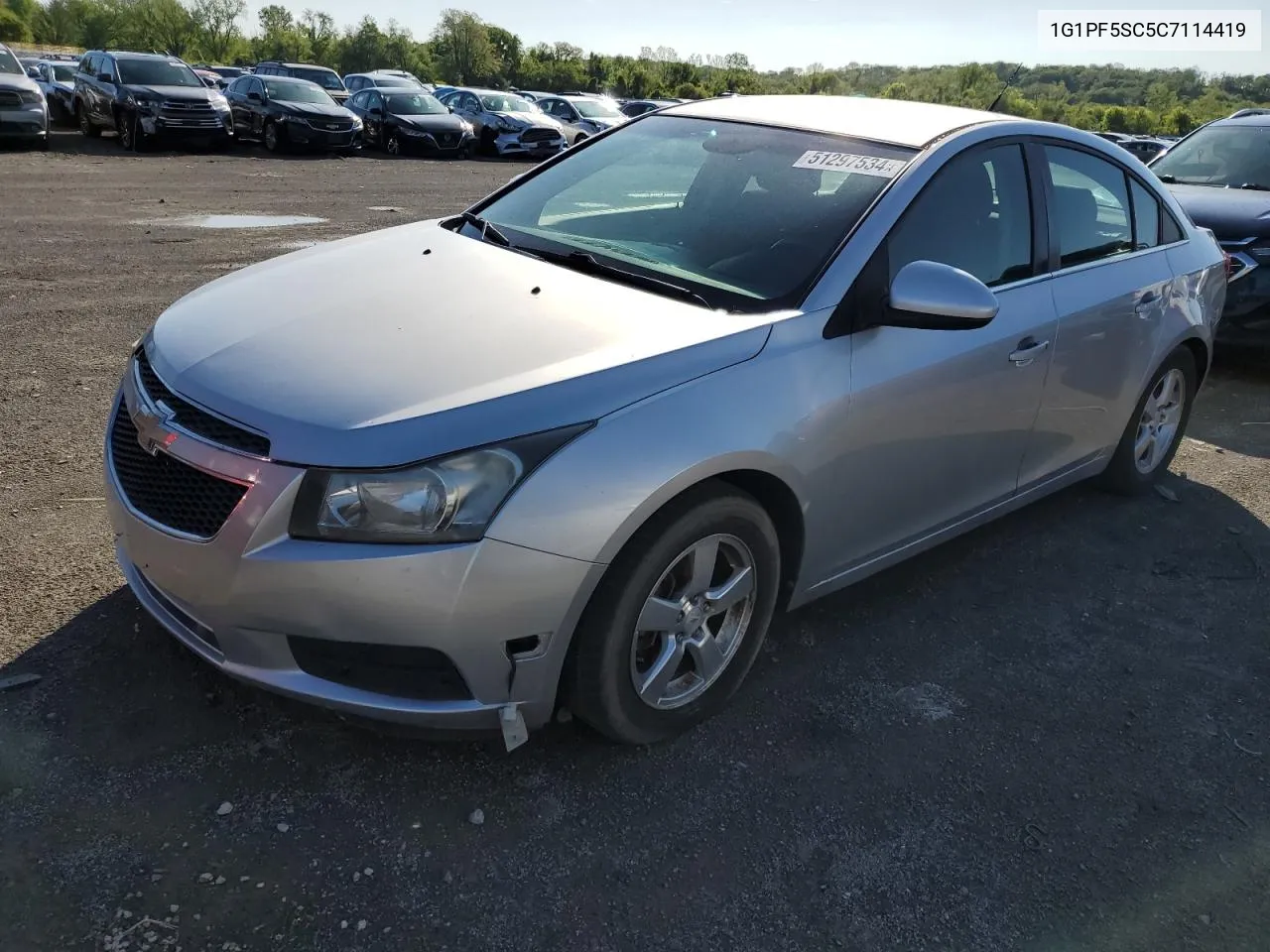 2012 Chevrolet Cruze Lt VIN: 1G1PF5SC5C7114419 Lot: 51297534