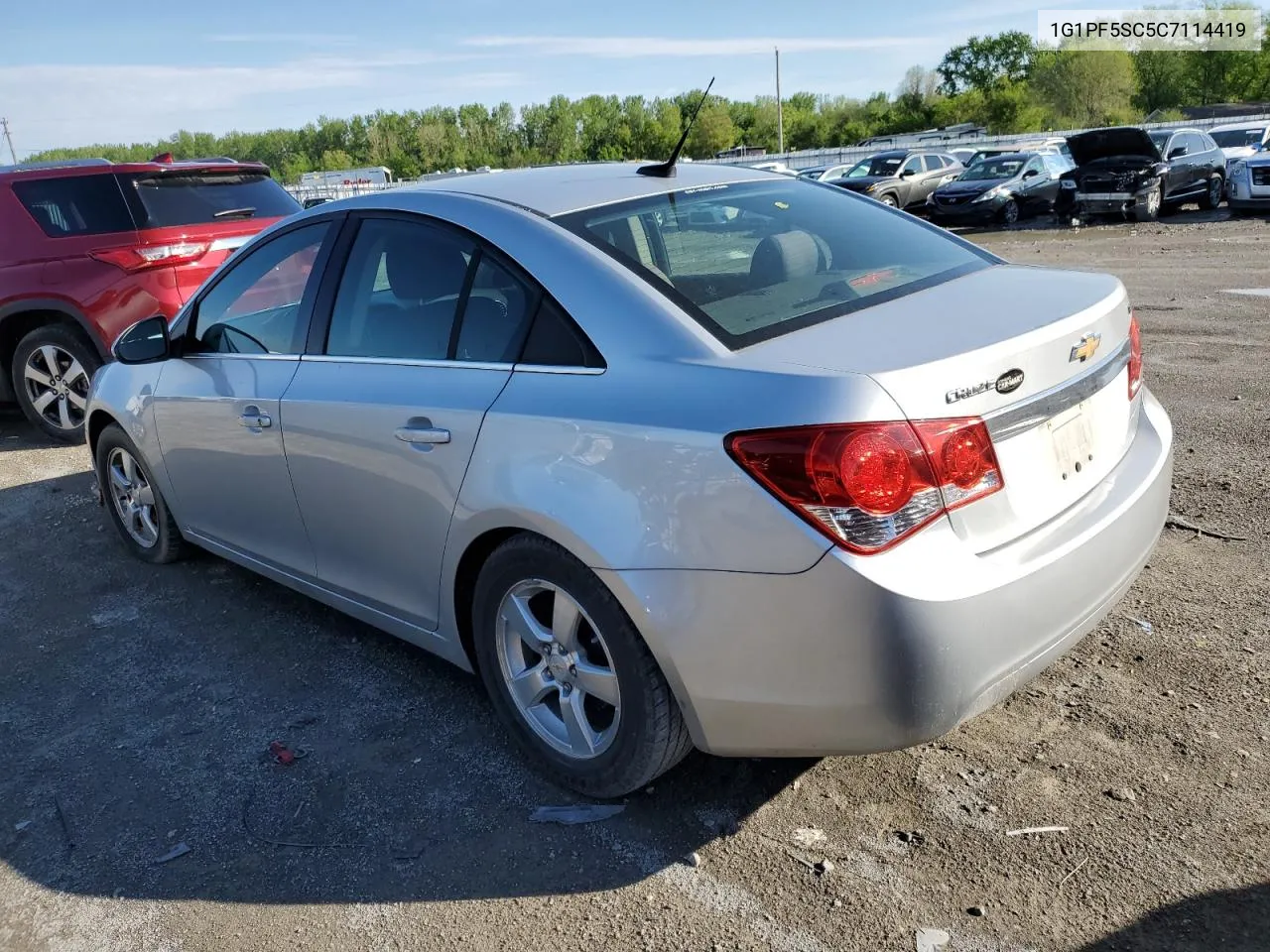 2012 Chevrolet Cruze Lt VIN: 1G1PF5SC5C7114419 Lot: 51297534