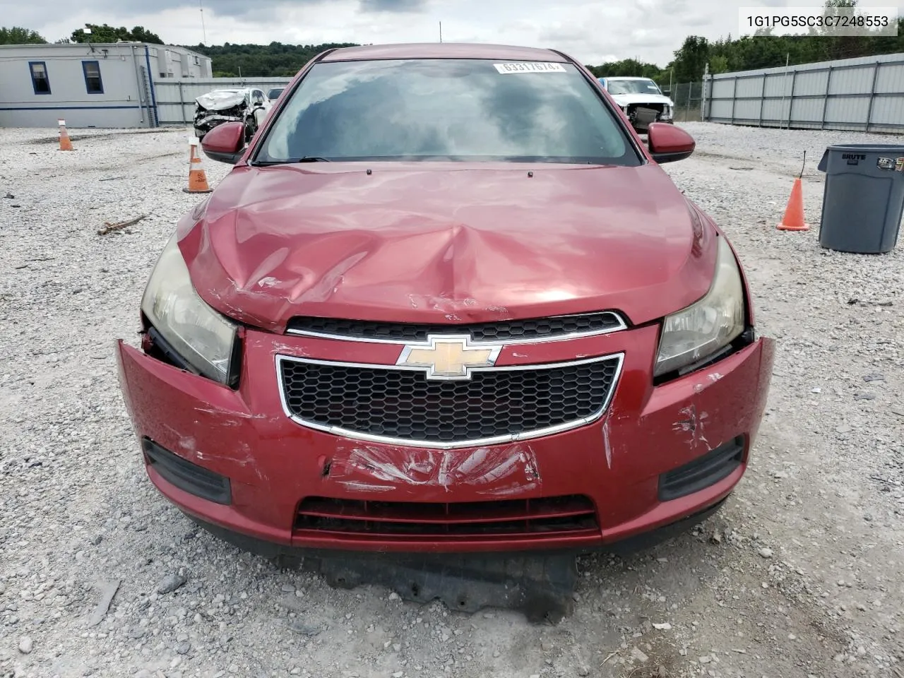 2012 Chevrolet Cruze Lt VIN: 1G1PG5SC3C7248553 Lot: 63317674