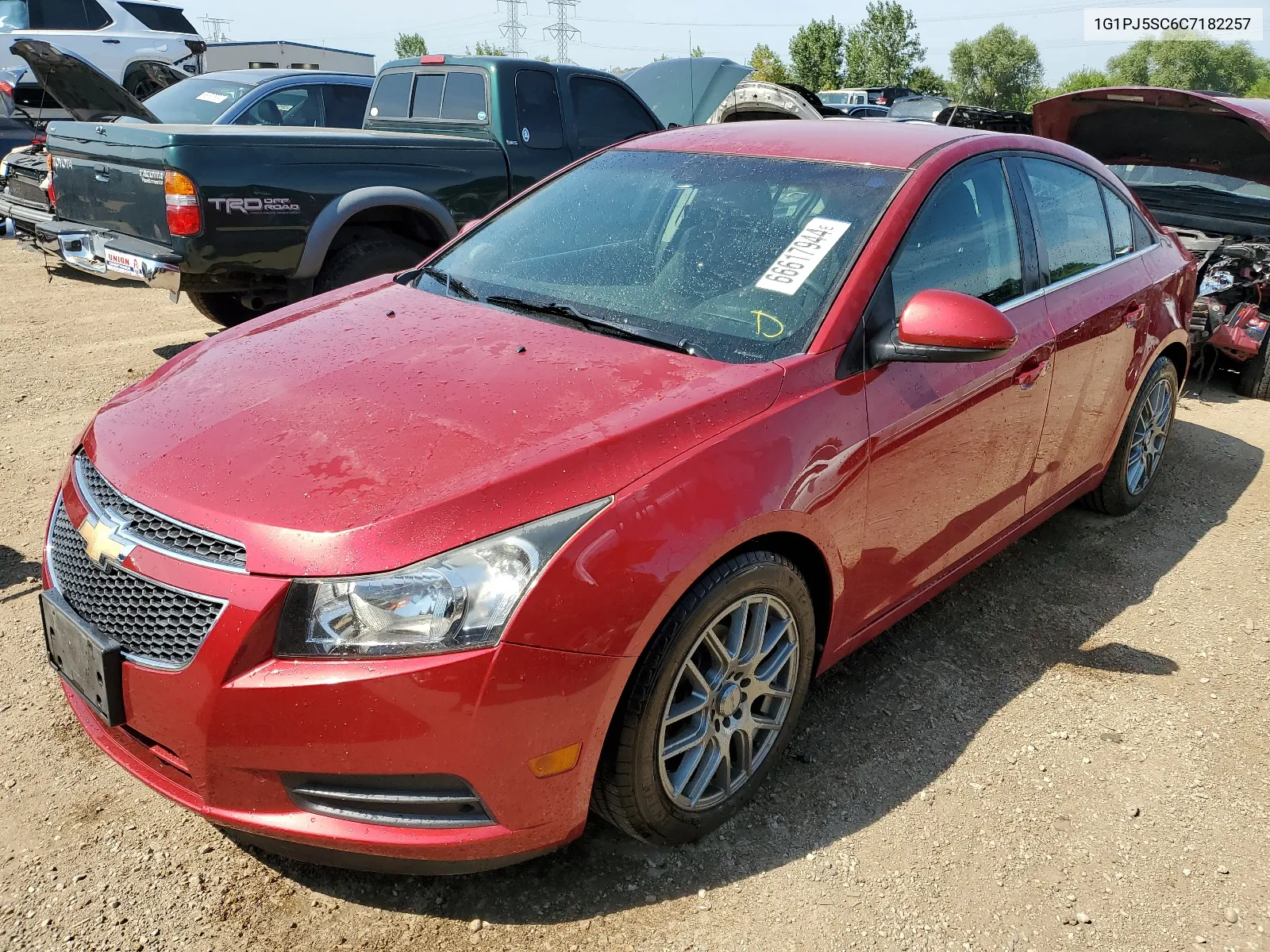 2012 Chevrolet Cruze Eco VIN: 1G1PJ5SC6C7182257 Lot: 66617944