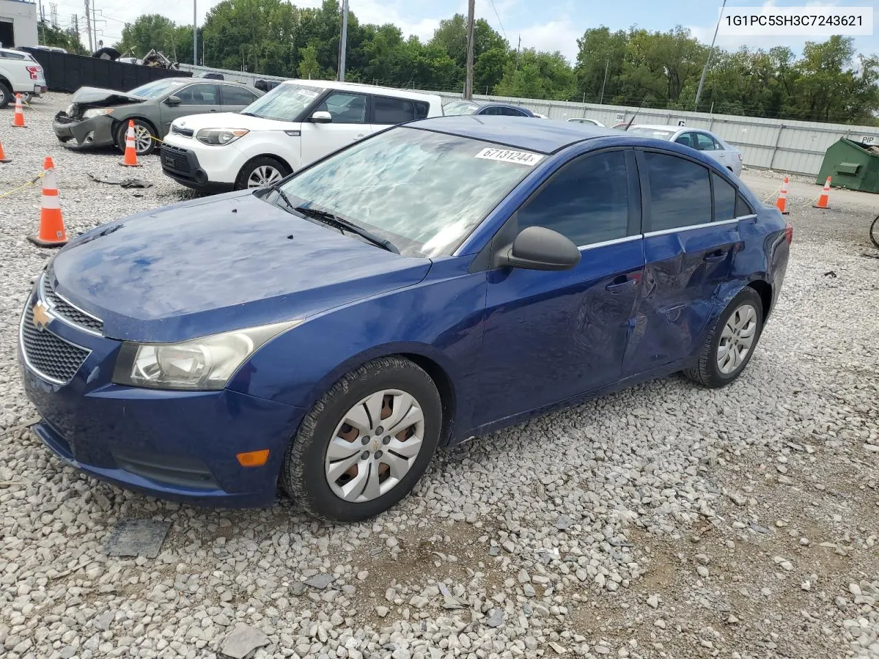 1G1PC5SH3C7243621 2012 Chevrolet Cruze Ls