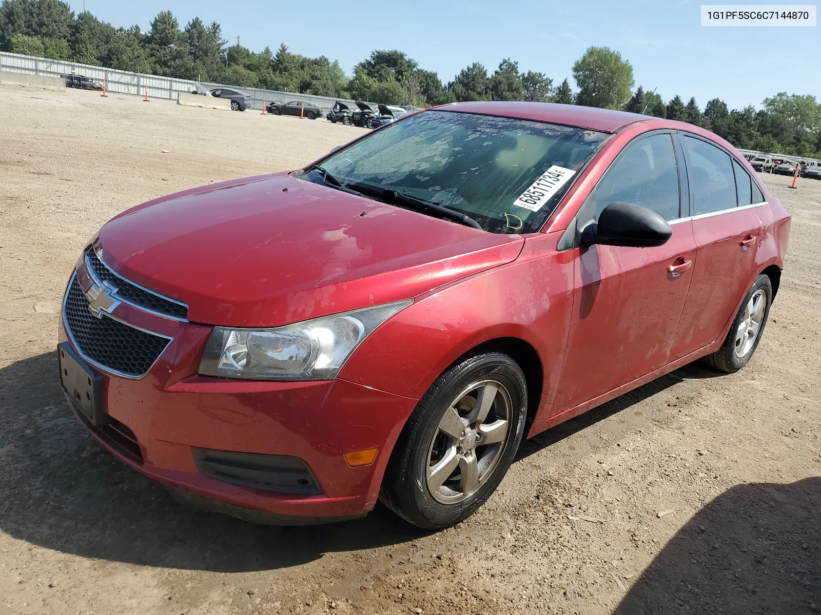 2012 Chevrolet Cruze Lt VIN: 1G1PF5SC6C7144870 Lot: 68511734