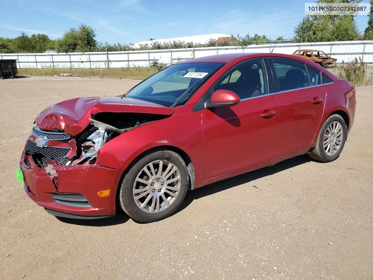 2012 Chevrolet Cruze Eco VIN: 1G1PK5SC0C7342887 Lot: 69277354