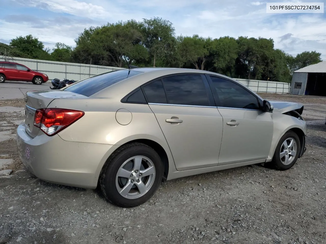 2012 Chevrolet Cruze Lt VIN: 1G1PF5SC7C7274754 Lot: 69972604