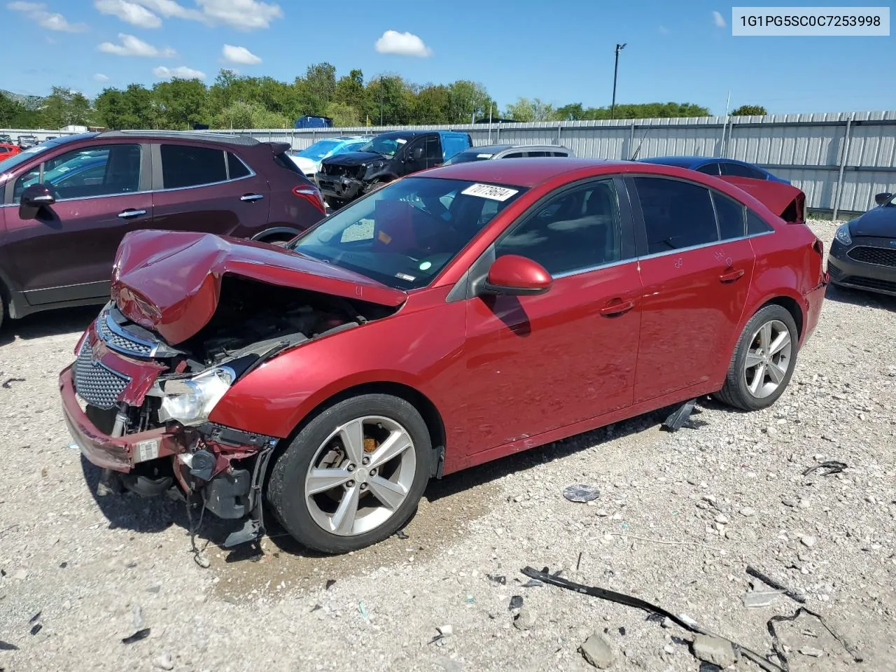 1G1PG5SC0C7253998 2012 Chevrolet Cruze Lt