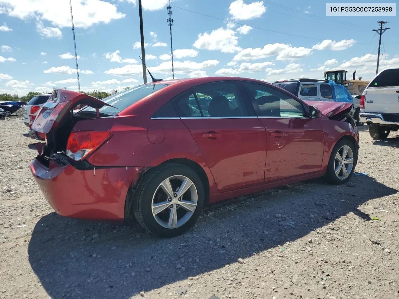 1G1PG5SC0C7253998 2012 Chevrolet Cruze Lt