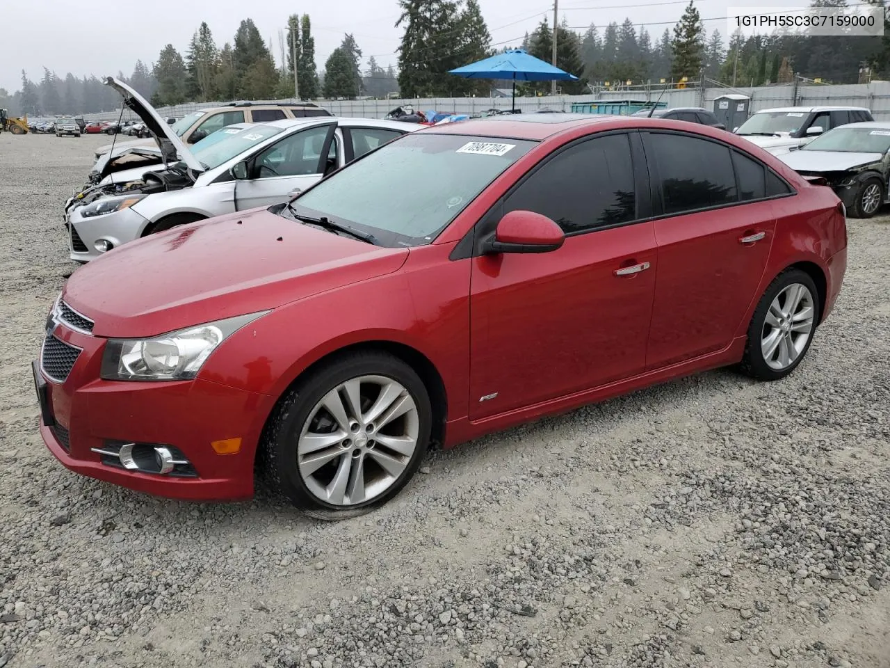 1G1PH5SC3C7159000 2012 Chevrolet Cruze Ltz