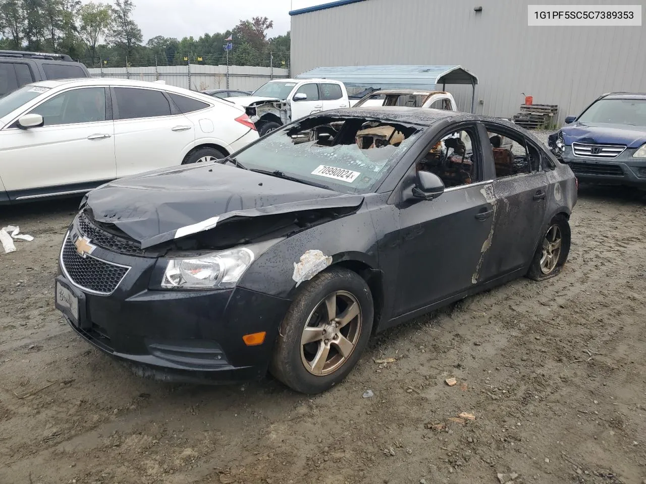 2012 Chevrolet Cruze Lt VIN: 1G1PF5SC5C7389353 Lot: 70990024