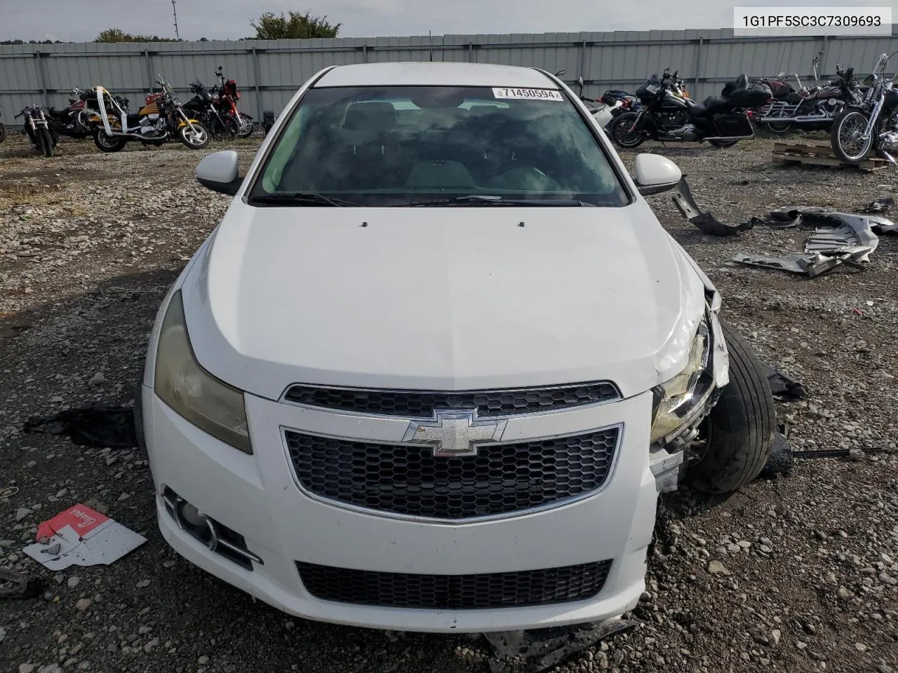 2012 Chevrolet Cruze Lt VIN: 1G1PF5SC3C7309693 Lot: 71450594