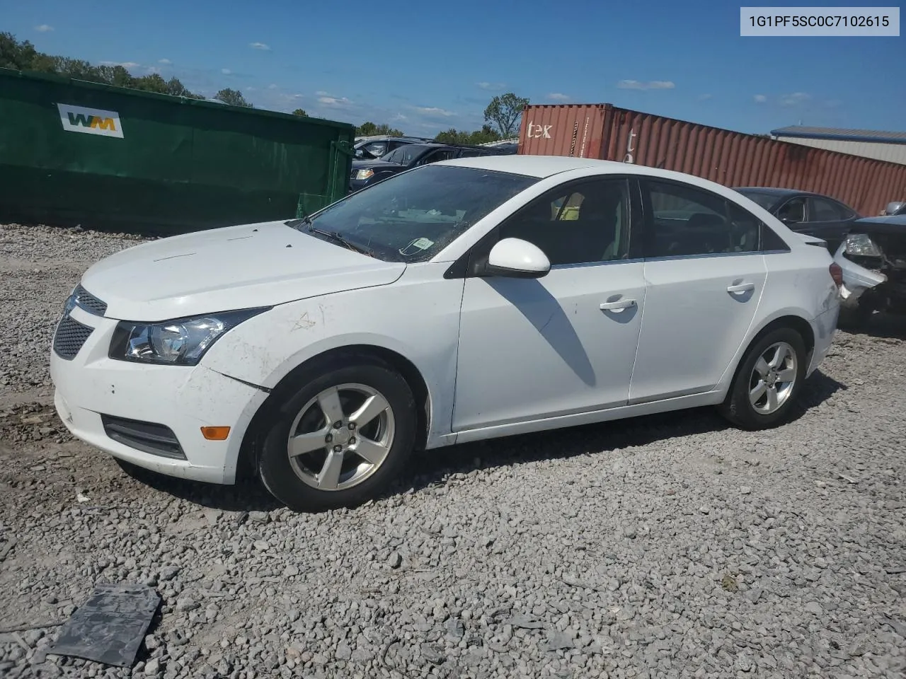 2012 Chevrolet Cruze Lt VIN: 1G1PF5SC0C7102615 Lot: 72081804