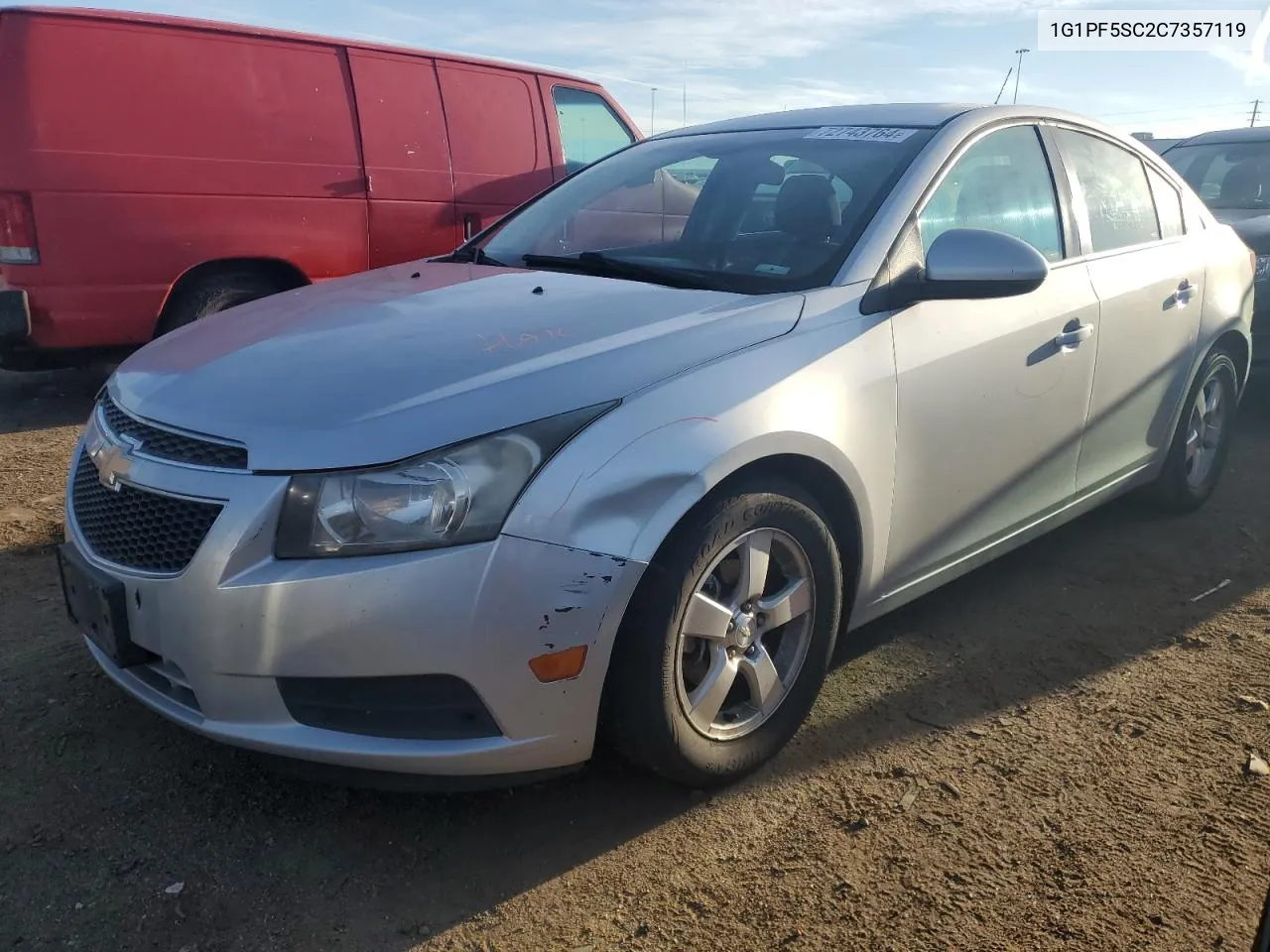 2012 Chevrolet Cruze Lt VIN: 1G1PF5SC2C7357119 Lot: 72743764