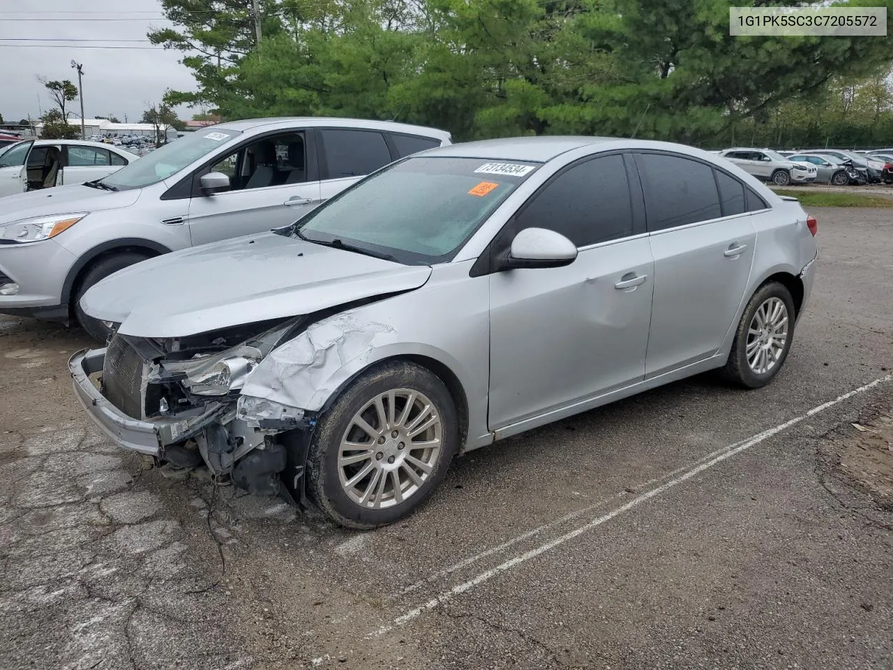 2012 Chevrolet Cruze Eco VIN: 1G1PK5SC3C7205572 Lot: 73134534