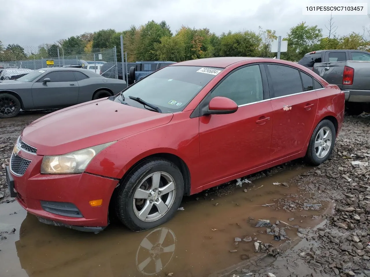 2012 Chevrolet Cruze Lt VIN: 1G1PE5SC9C7103457 Lot: 73295884