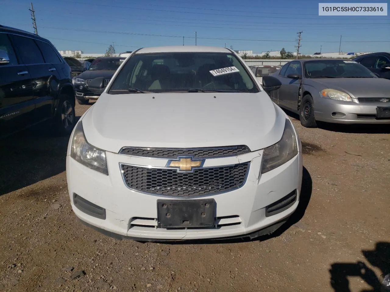 2012 Chevrolet Cruze Ls VIN: 1G1PC5SH0C7333616 Lot: 74049154