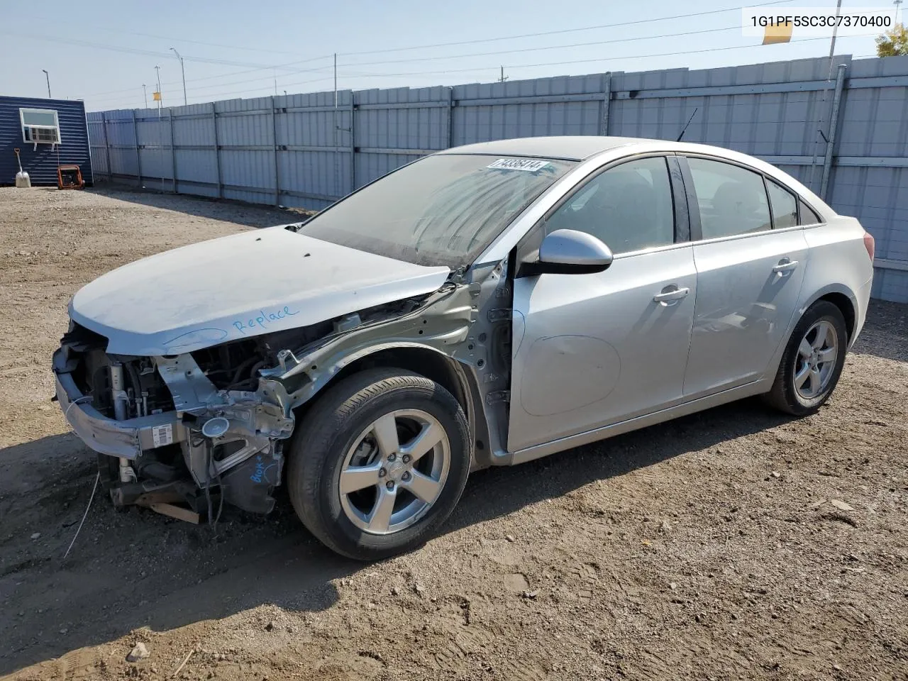 2012 Chevrolet Cruze Lt VIN: 1G1PF5SC3C7370400 Lot: 74336414