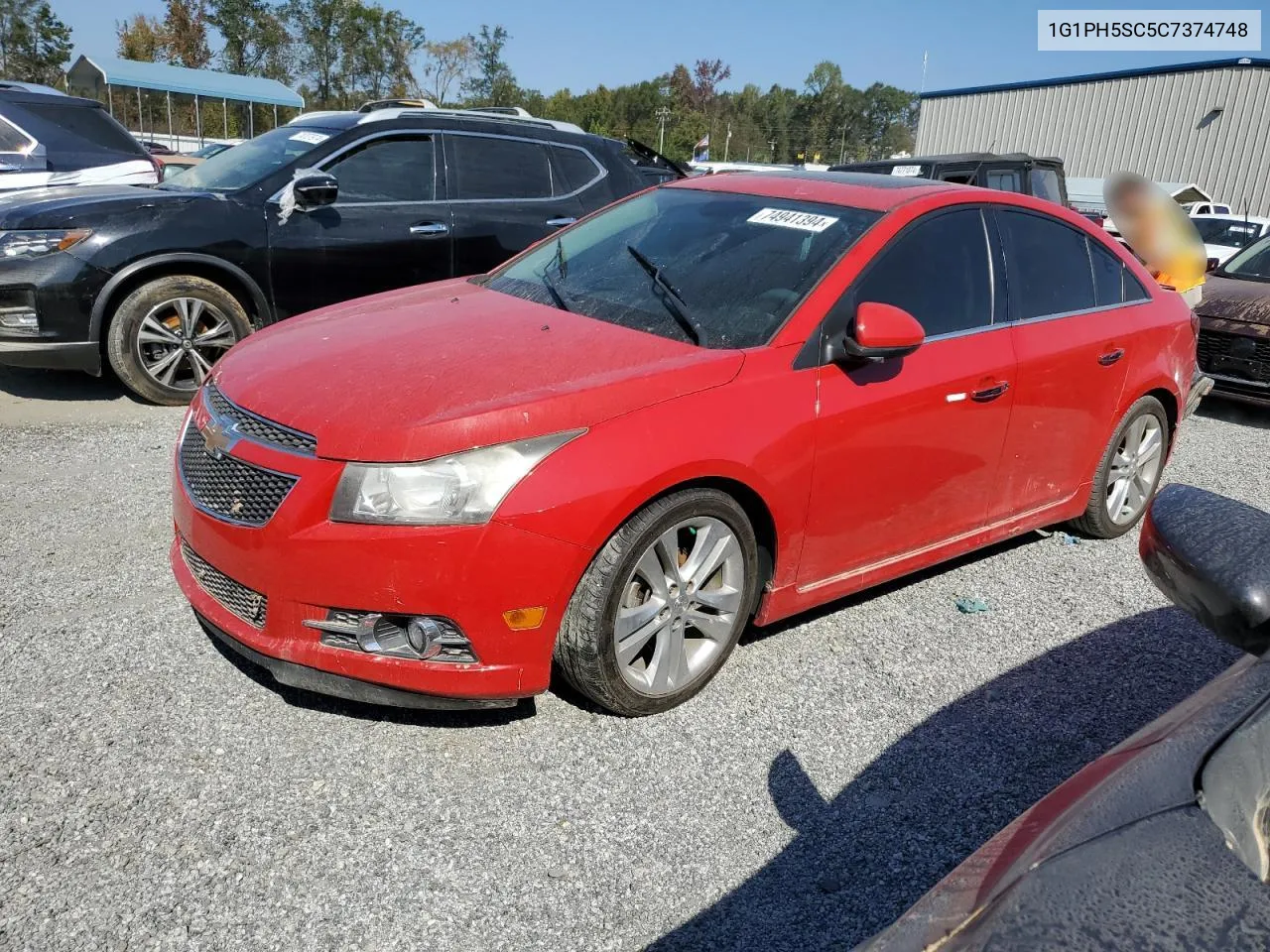 2012 Chevrolet Cruze Ltz VIN: 1G1PH5SC5C7374748 Lot: 74941394