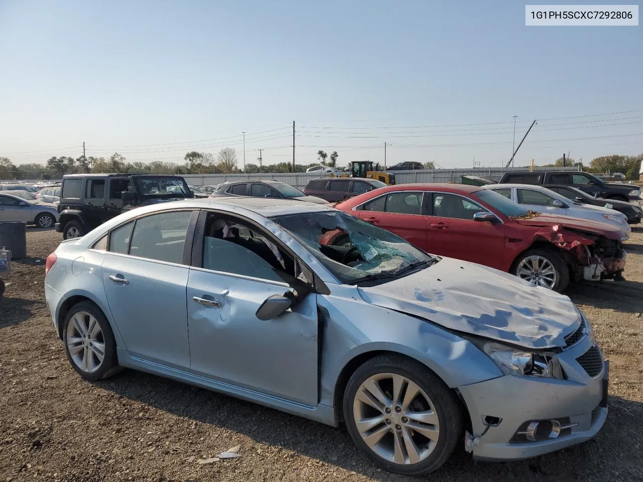 2012 Chevrolet Cruze Ltz VIN: 1G1PH5SCXC7292806 Lot: 75039404