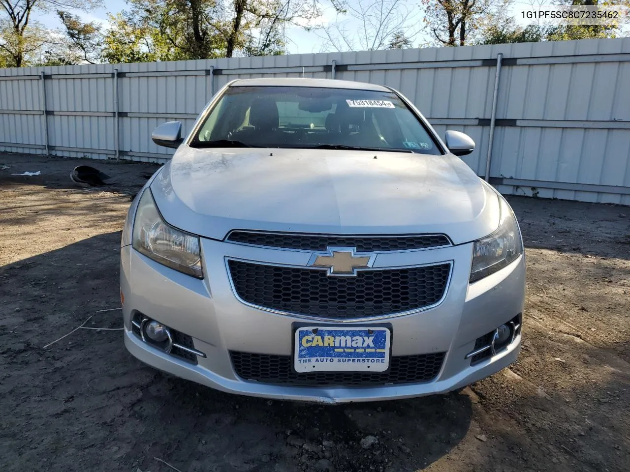 2012 Chevrolet Cruze Lt VIN: 1G1PF5SC8C7235462 Lot: 75318454