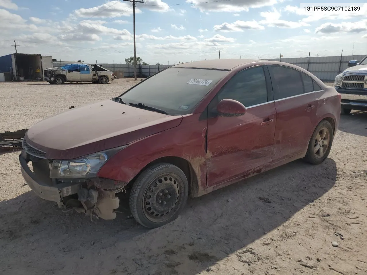 1G1PF5SC9C7102189 2012 Chevrolet Cruze Lt