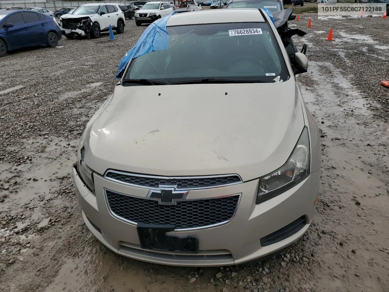 2012 Chevrolet Cruze Lt VIN: 1G1PF5SC8C7122188 Lot: 76628934