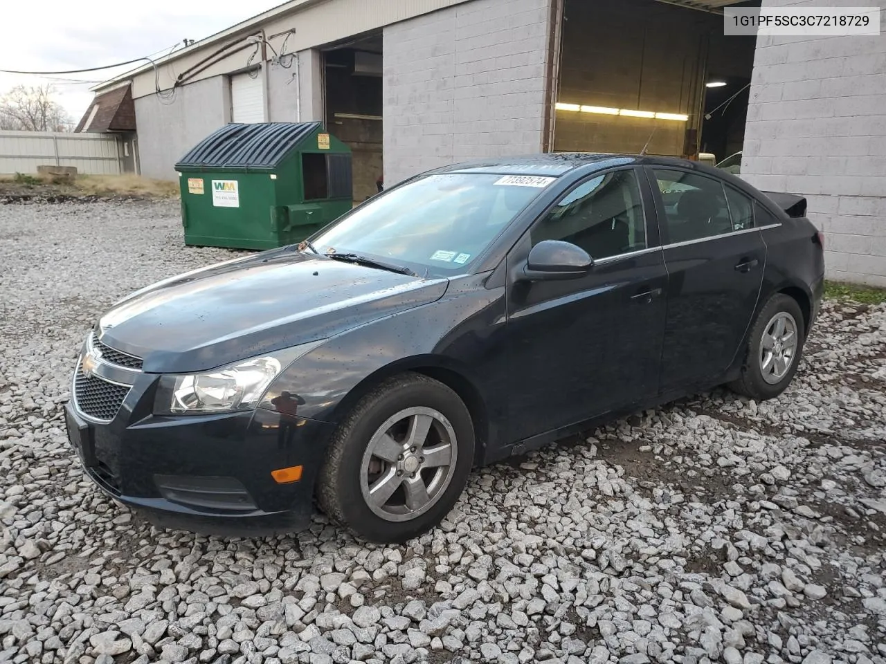 2012 Chevrolet Cruze Lt VIN: 1G1PF5SC3C7218729 Lot: 77392574