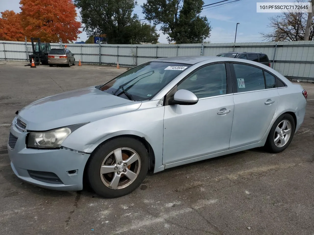 2012 Chevrolet Cruze Lt VIN: 1G1PF5SC7C7172645 Lot: 77453504