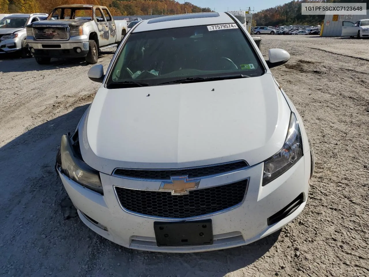 2012 Chevrolet Cruze Lt VIN: 1G1PF5SCXC7123648 Lot: 77579574